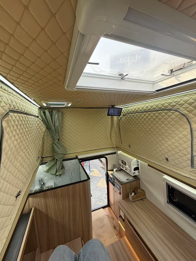North / South Seating w / Interior Bathroom & Shower