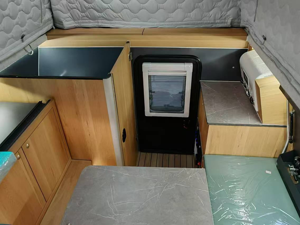 North / South Seating w / Interior Bathroom & Shower