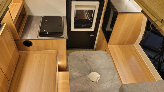 Interior Counter Tops, Cabinets & Furniture (East / West Seating)